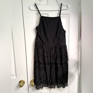 Black lace dress size L